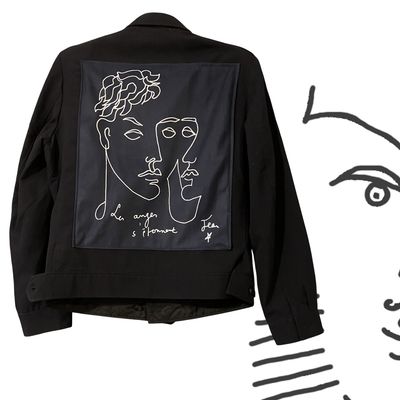 Blouson vintage Salvador Dali La tentation de Saint-Antoine