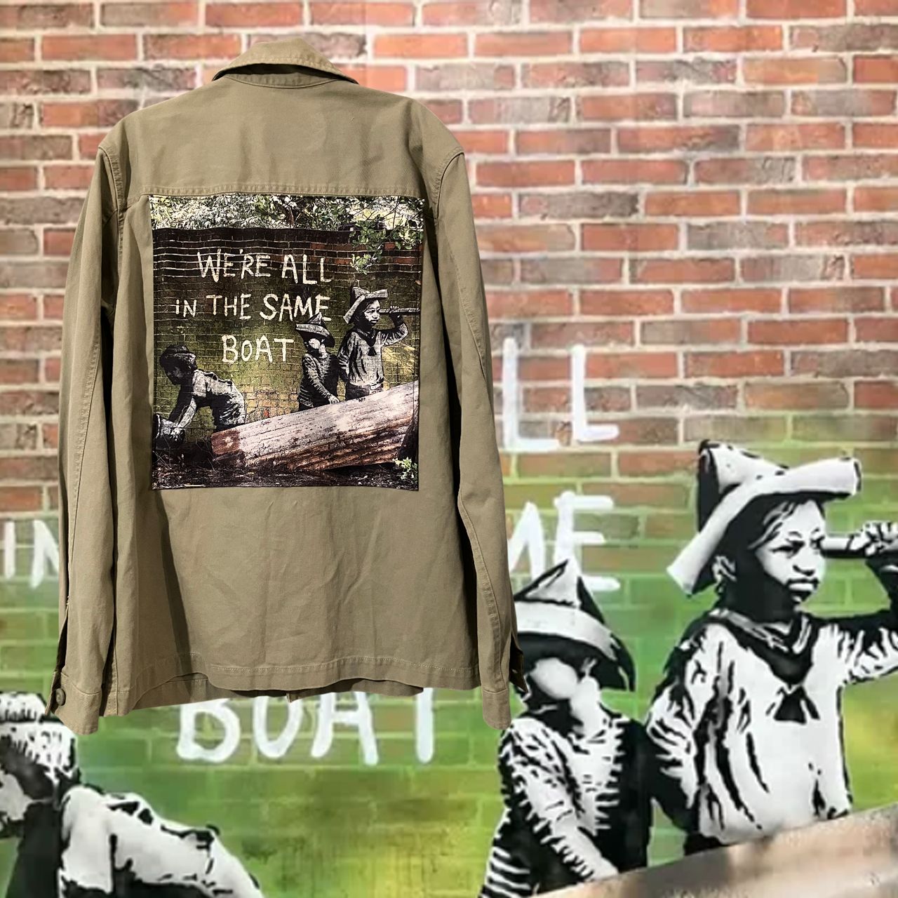 Veste Banksy – &quot;We&#39;re All in the Same Boat&quot;