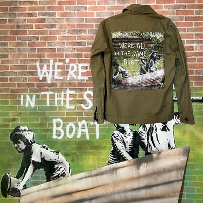 Veste Banksy – &quot;We&#39;re All in the Same Boat&quot;