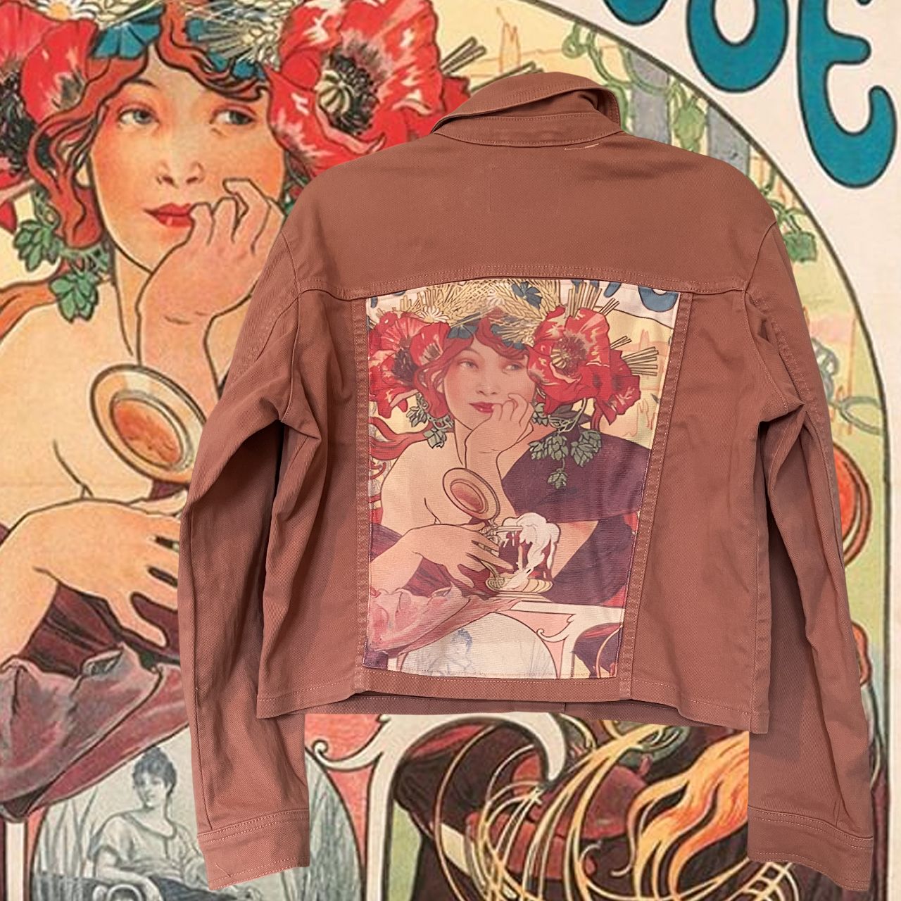 Blouson Alfons Mucha : mystère et élégance