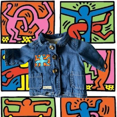 Veste bébé Haring : Éveillez la créativité dès le plus jeune âge !