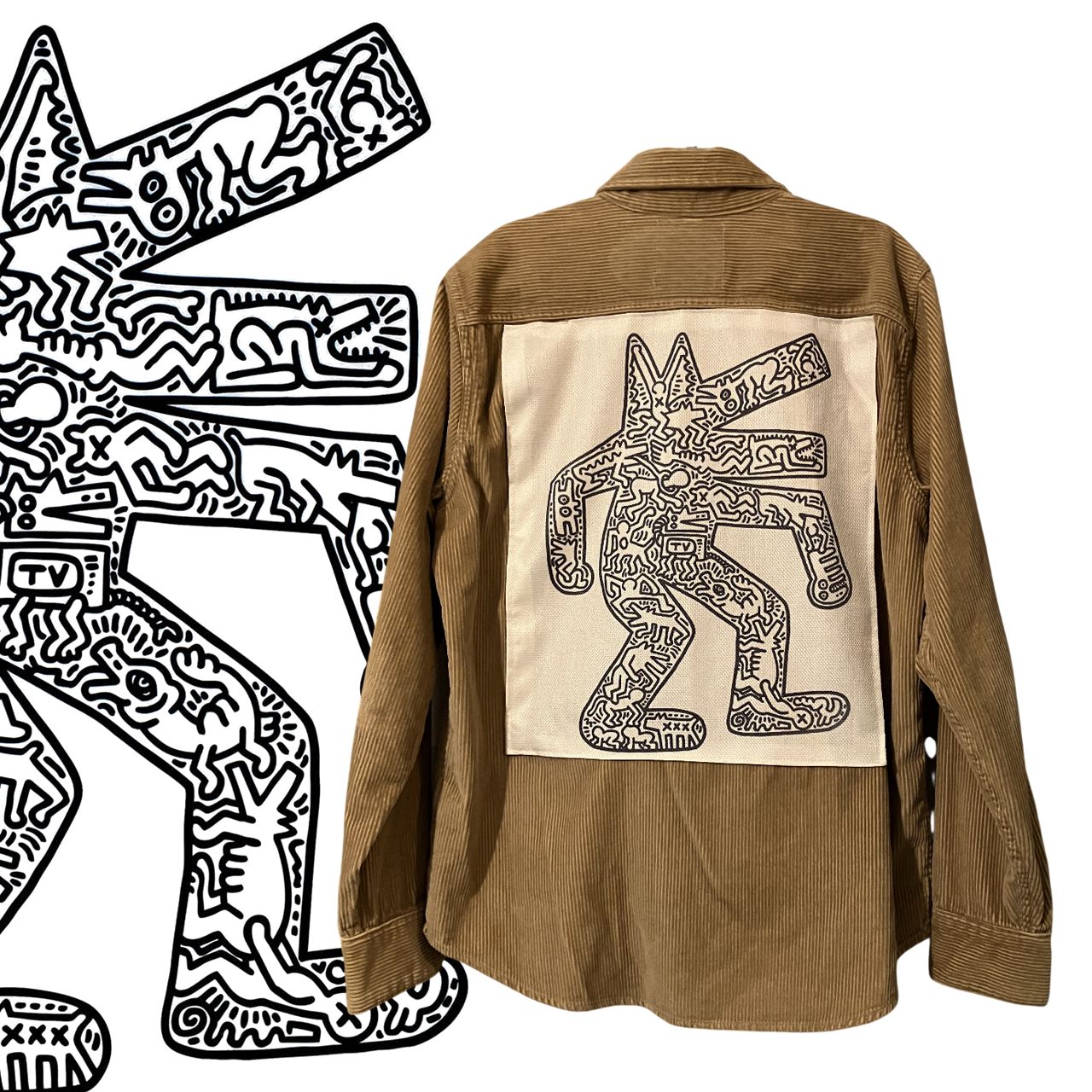 Veste velours Keith Haring : L’art urbain à porter