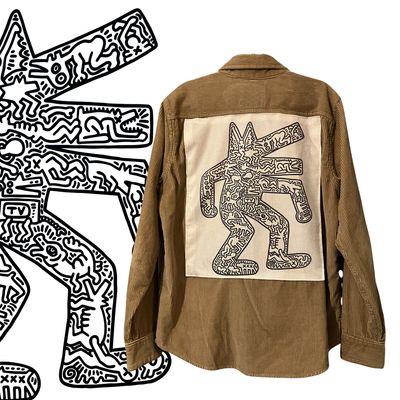 Veste velours Keith Haring : L’art urbain à porter