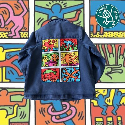 Veste bébé worker Keith Haring
