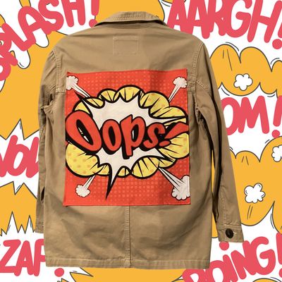 Veste Style workwear "Ooops!" : L’audace du pop-art