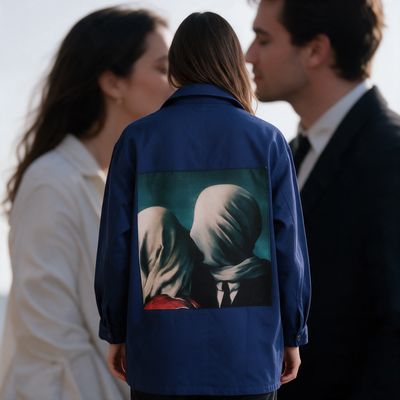 Bleu de travail René Magritte Les amants