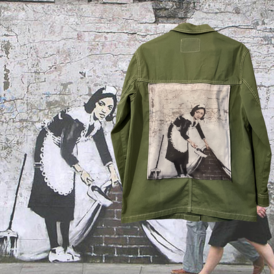Veste Style workwear Banksy Sweeping it under the carpet