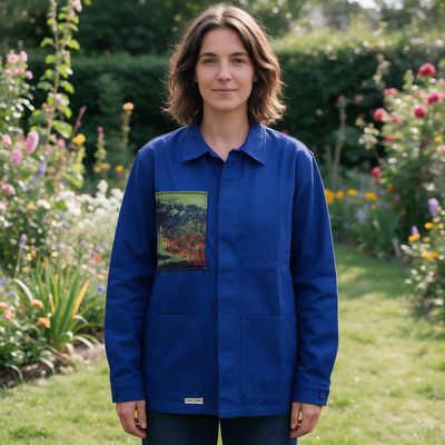 Veste Bleu de travail Monet La femme au jardin