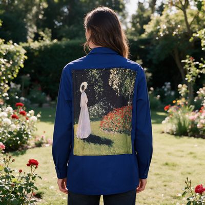 Veste Bleu de travail Monet La femme au jardin