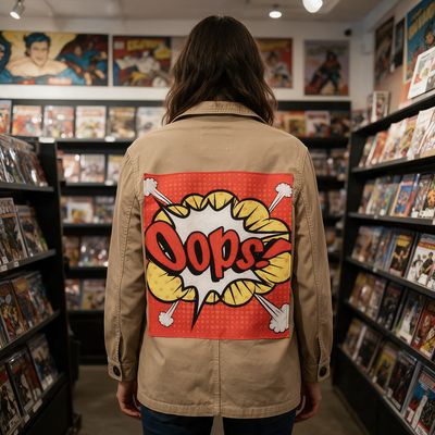 Veste Style workwear "Ooops!" : L’audace du pop-art