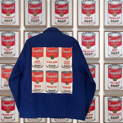 Veste Bleu de travail Andy Warhol Campbell's soup