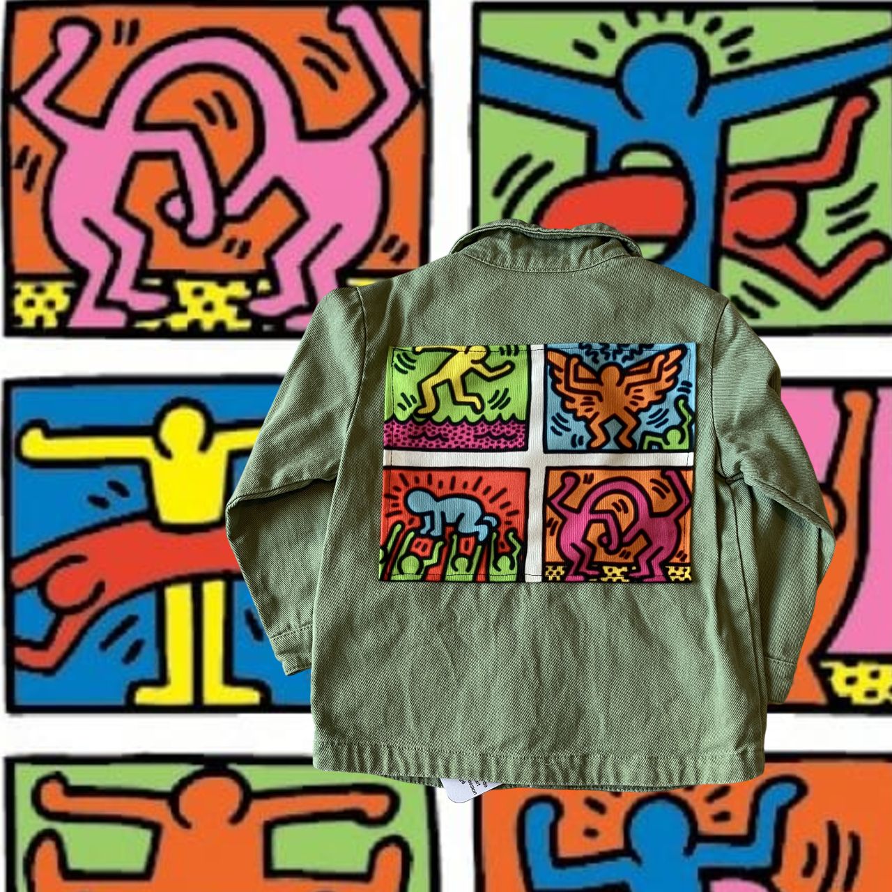 Veste bébé worker Keith Haring