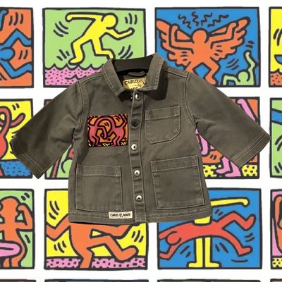 Veste bébé worker Keith Haring : L’art urbain à porter
