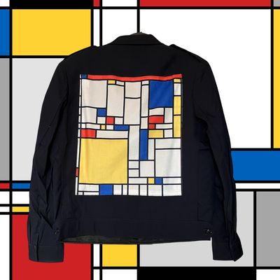 Blouson Piet Mondrian: Élégance géométrique
