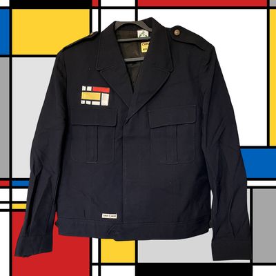 Blouson Piet Mondrian: Élégance géométrique