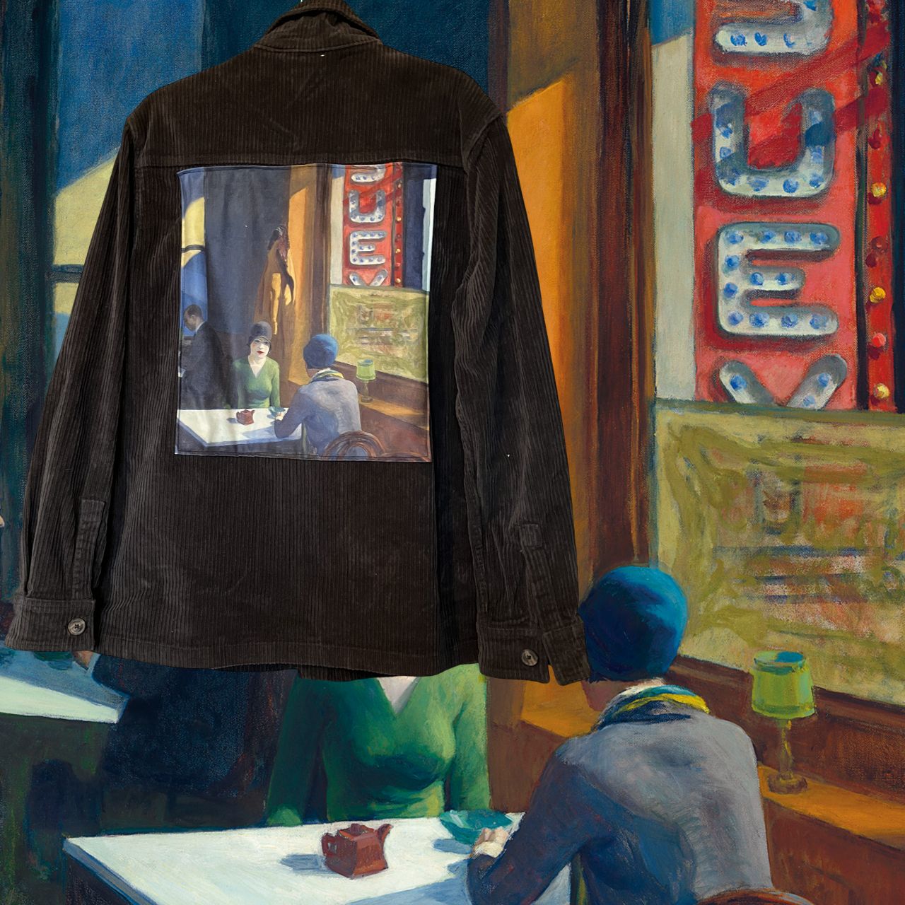 Veste velours Hopper : Chop Suey, l’élégance du silence