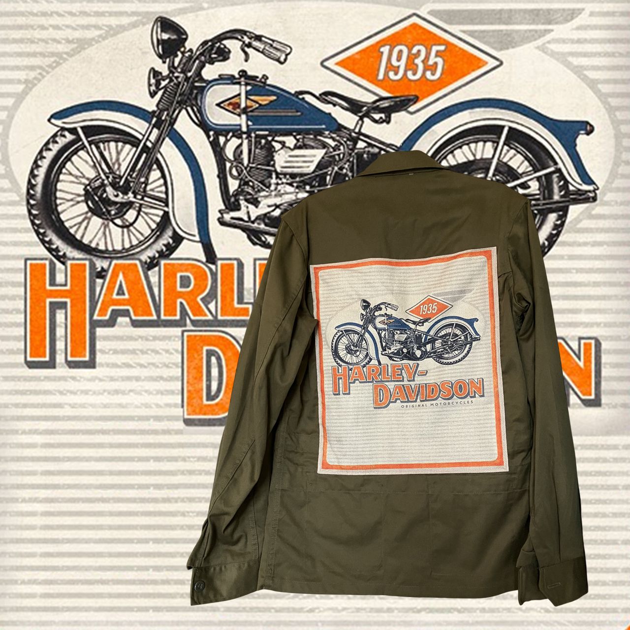 Veste kaki Harley-Davidson