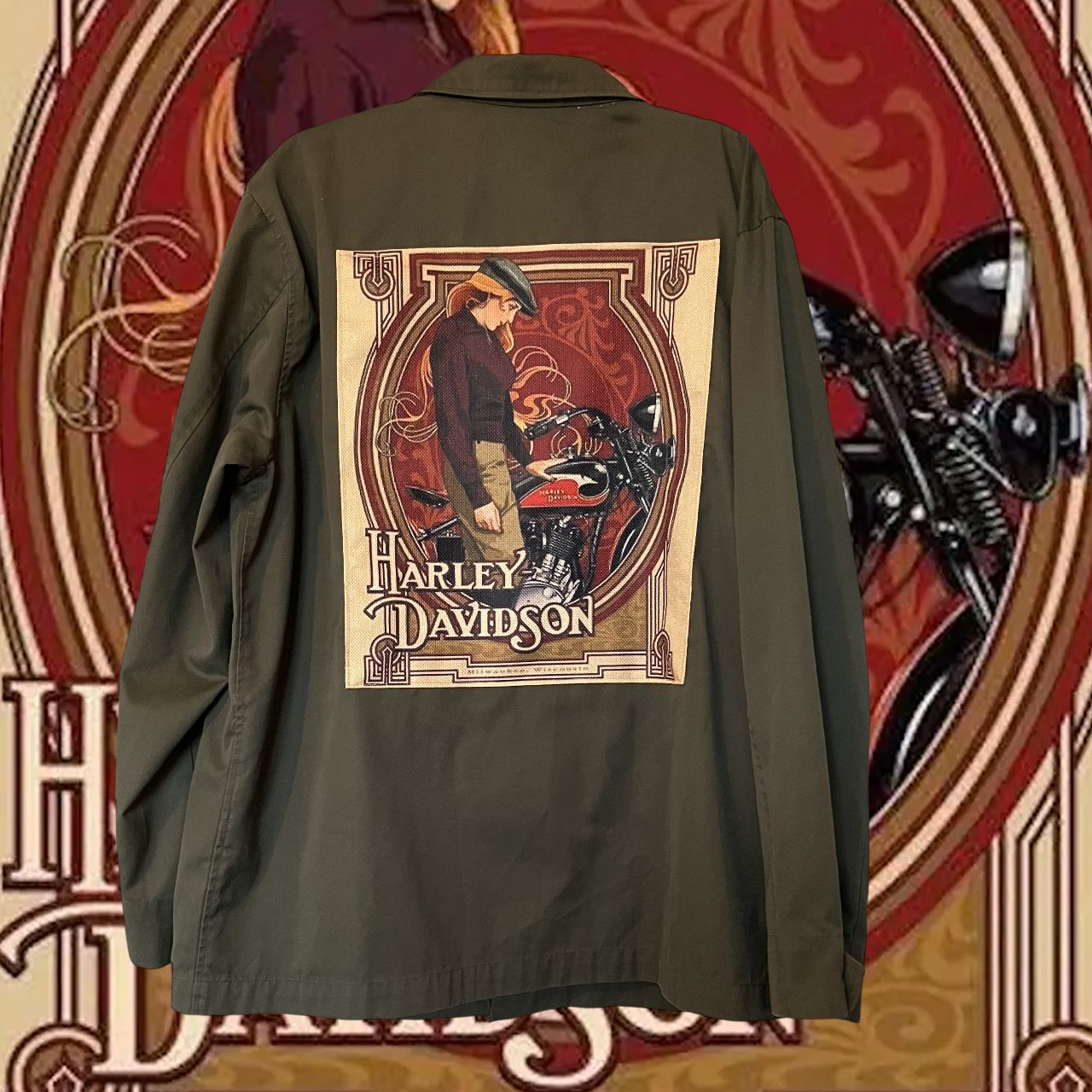 Veste kaki Harley-Davidson : l’esprit d'aventure sur mesure