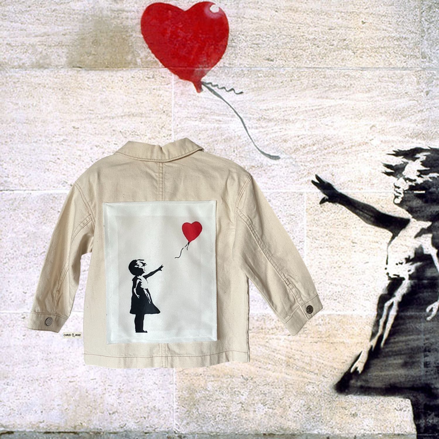 Veste bébé Banksy : poésie et innocence