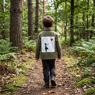 Veste enfant Banksy : poésie urbaine