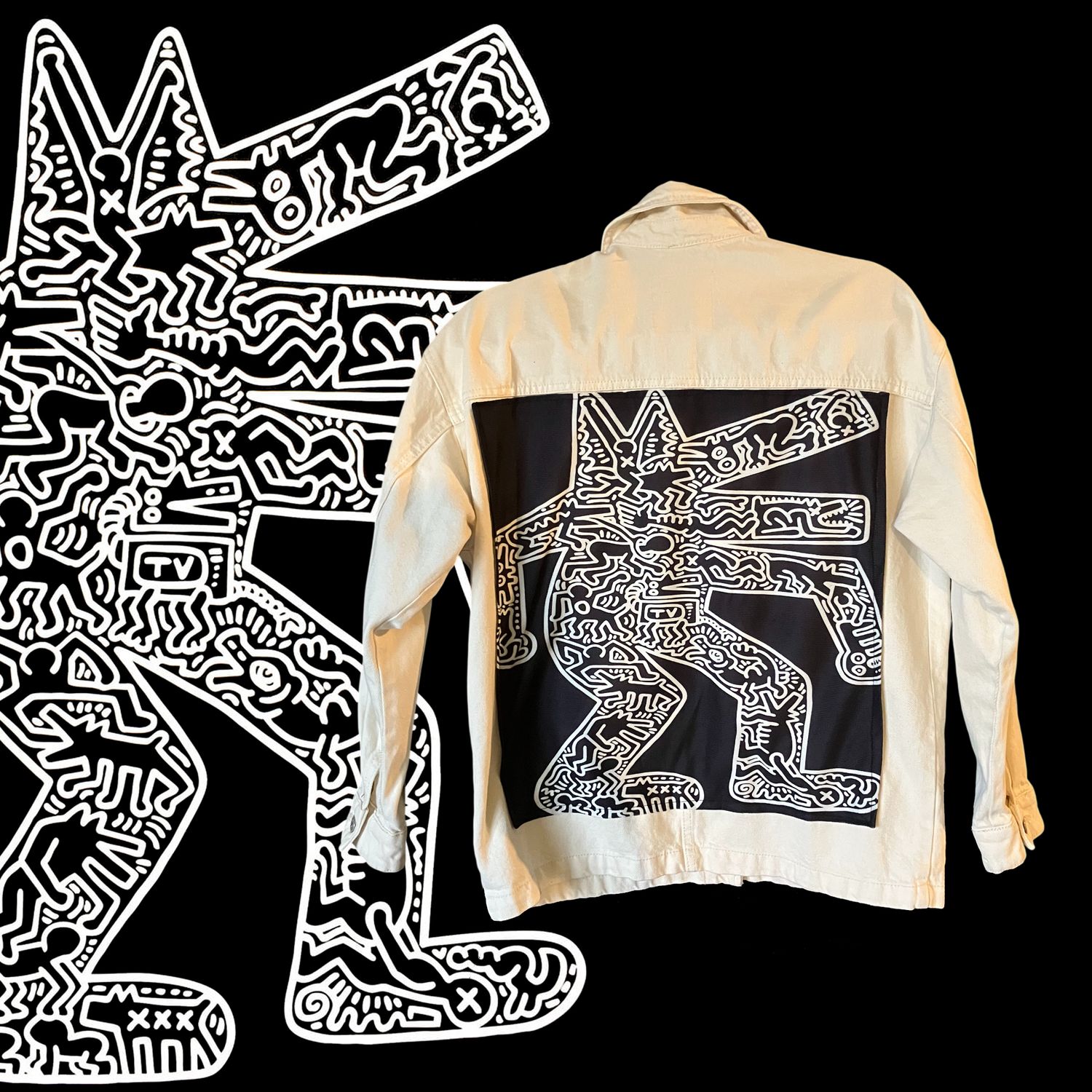 Veste style workwear Haring : L’art urbain à porter