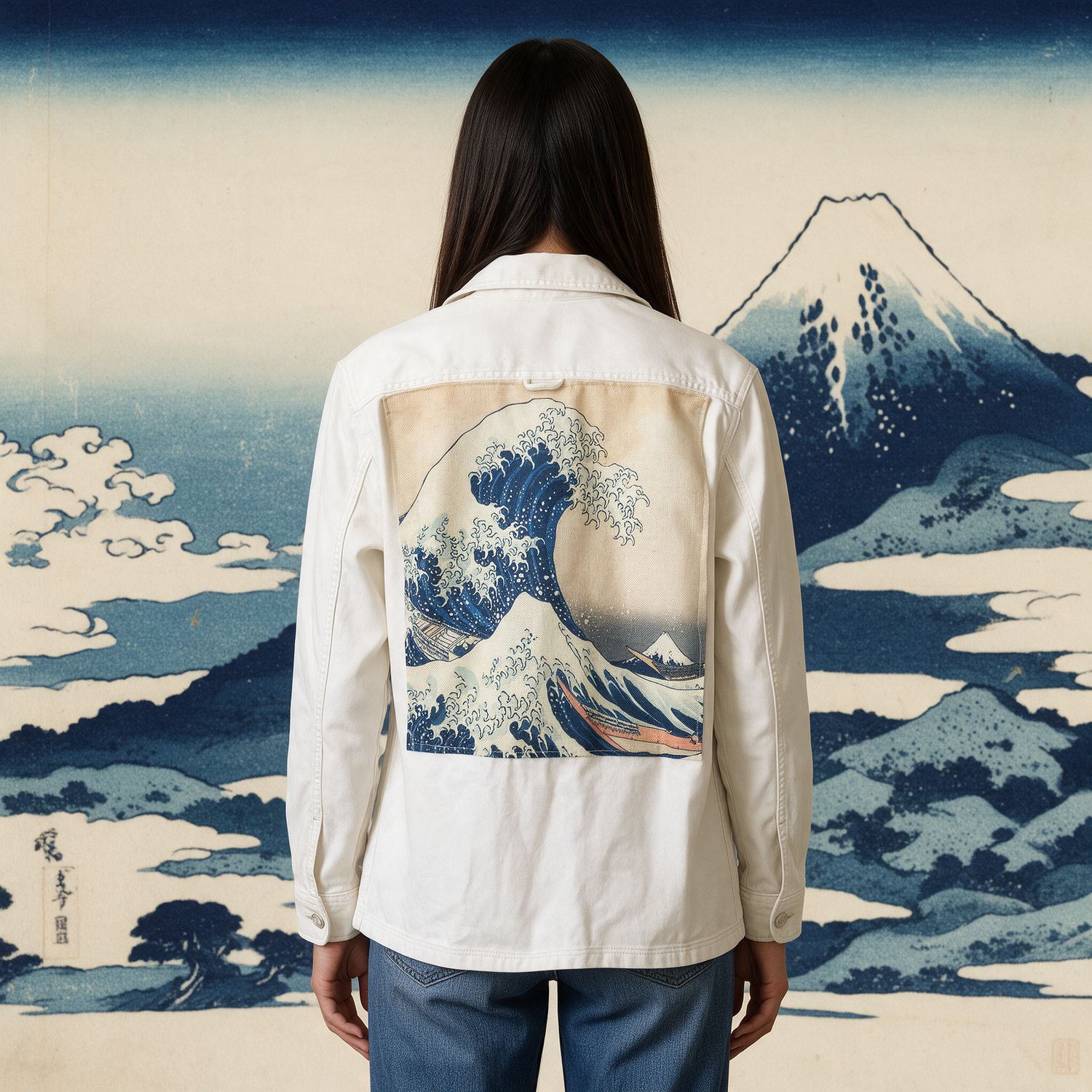 Veste Hokusai : L'art de la grande vague