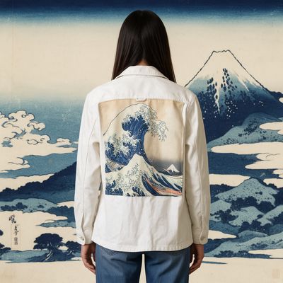 Veste Hokusai : L'art de la grande vague
