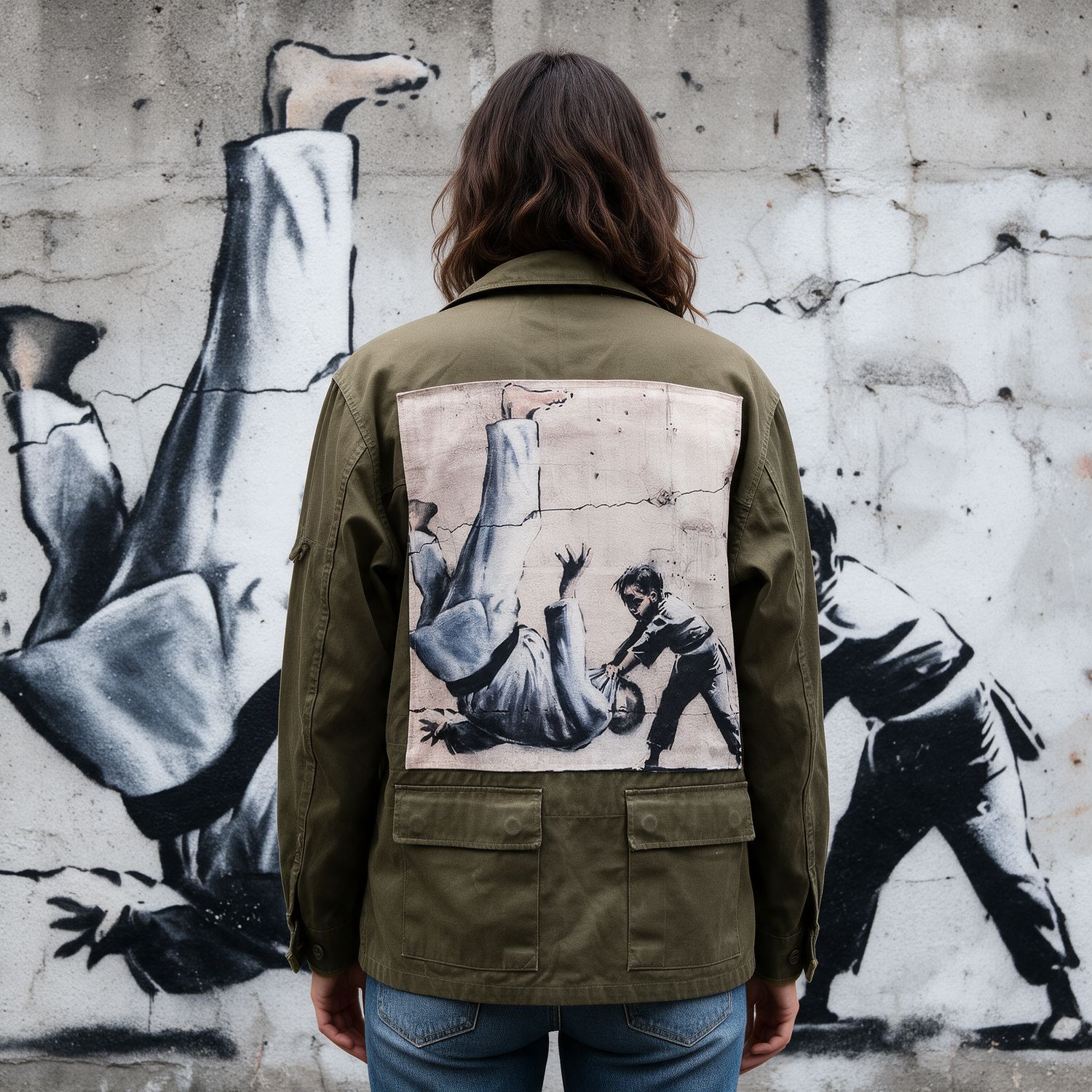 Veste Banksy Ukraine: Le streetart symbolique