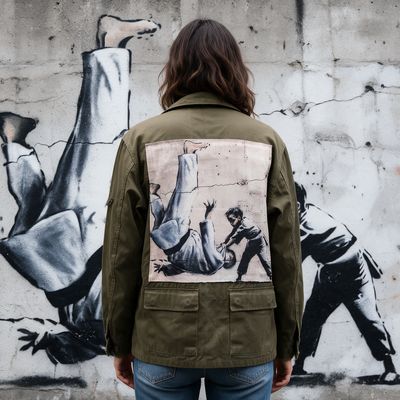 Veste Banksy Ukraine: Le streetart symbolique