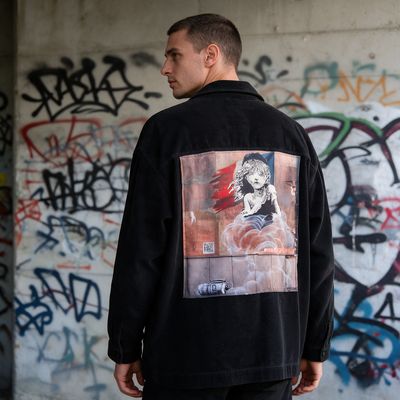 Veste velours Style workwear Banksy : L’art comme cri d’alerte