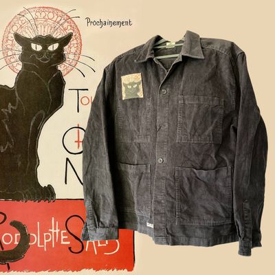 Veste velours Steinlen La Tournée du Chat Noir