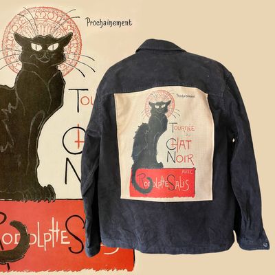 Veste velours Steinlen La Tournée du Chat Noir