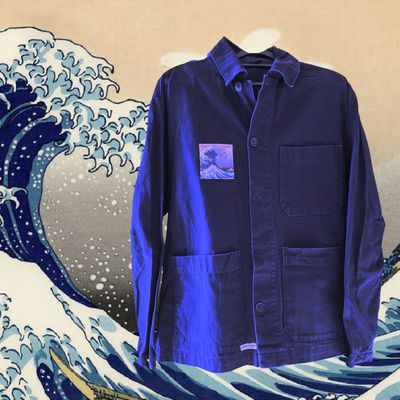 Veste style workwear Hokusai: L'art de la Grande Vague
