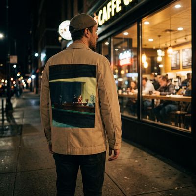 Veste Edward Hopper : solitude et sophistication