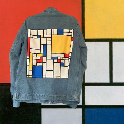Veste Piet Mondrian: Élégance géométrique