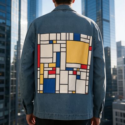 Veste Piet Mondrian: Élégance géométrique
