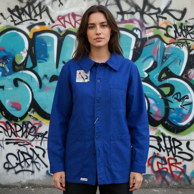 Veste Bleu de travail Banksy : Graffiti is a crime