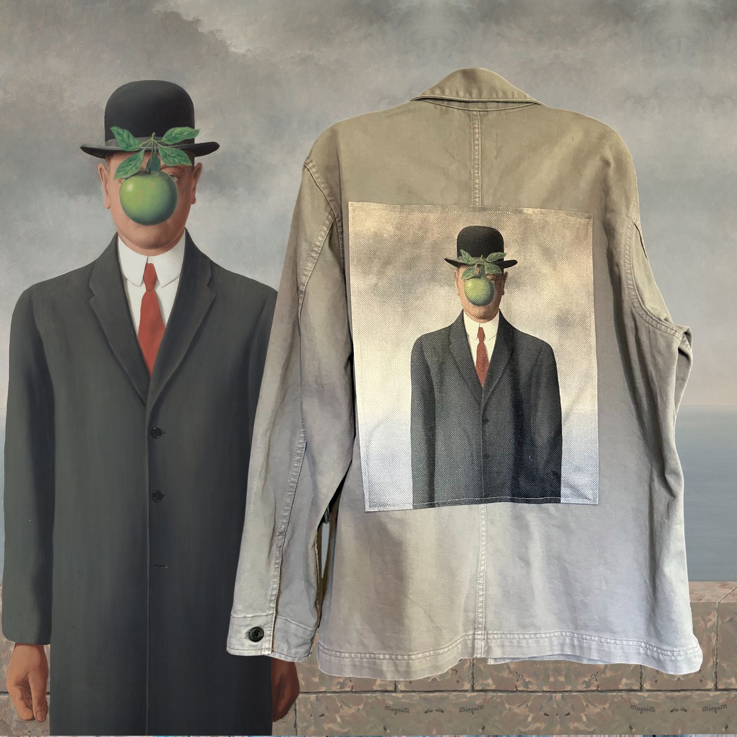 Veste Style workwear Magritte : Le Fils de l’homme