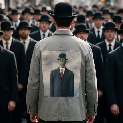 Veste Style workwear Magritte : Le Fils de l’homme Veste Style workwear Magritte : Le Fils de l’homme