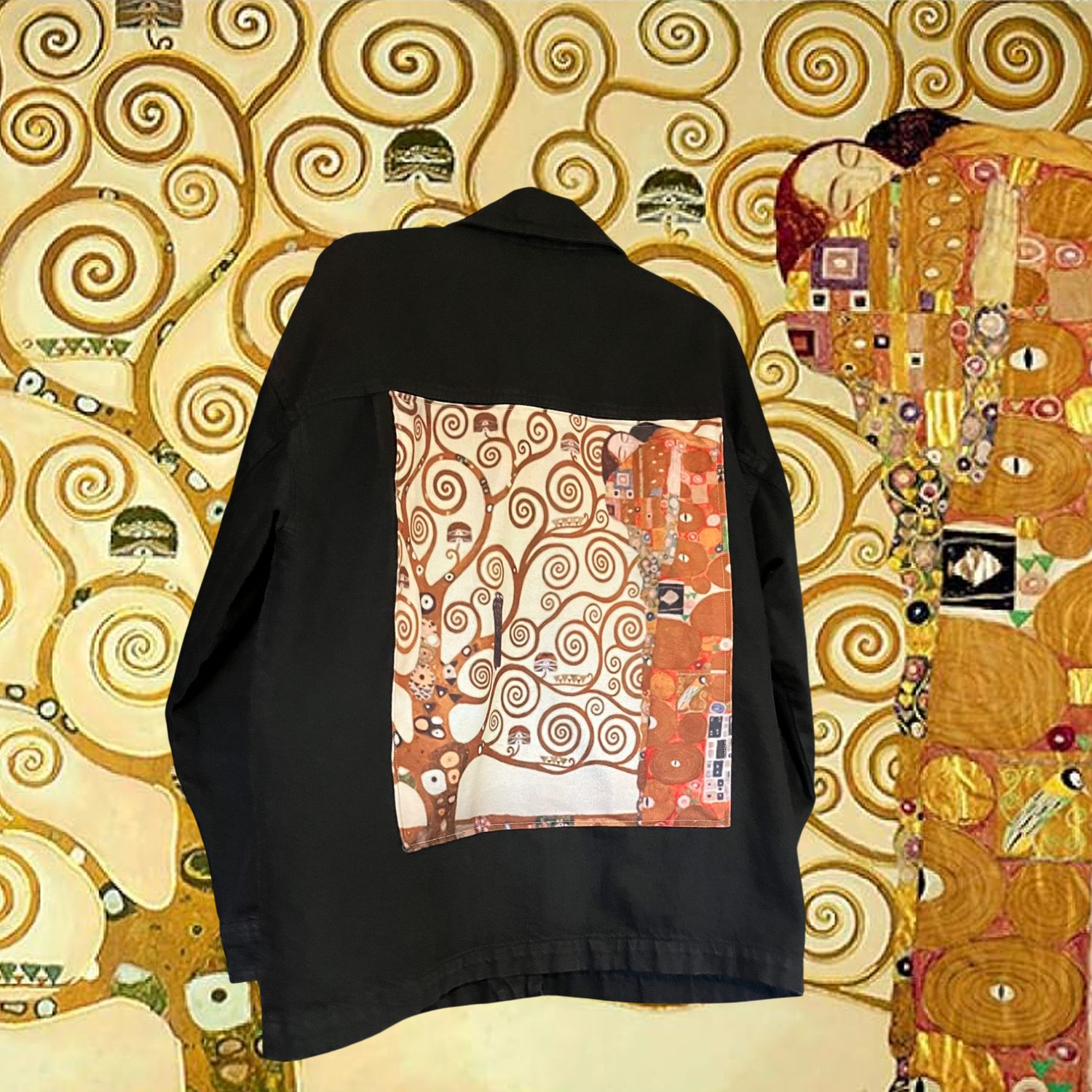 Veste Style workwear Klimt : L’Arbre de vie