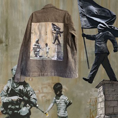 Veste velours Banksy : l’art de résister Veste velours Banksy : l’art de résister