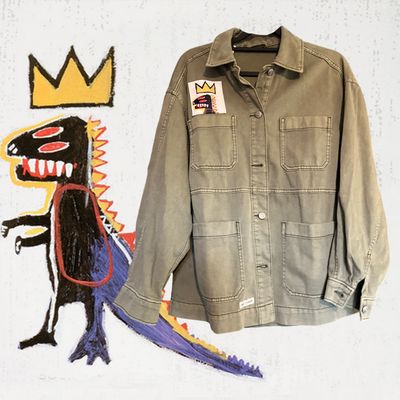 Veste Style workwear Basquiat : Life Doesn’t Frighten Me