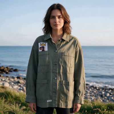 Veste Style workwear Basquiat : Life Doesn’t Frighten Me