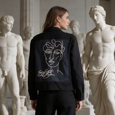 Blouson Jean Cocteau: L'art en toutes lettres