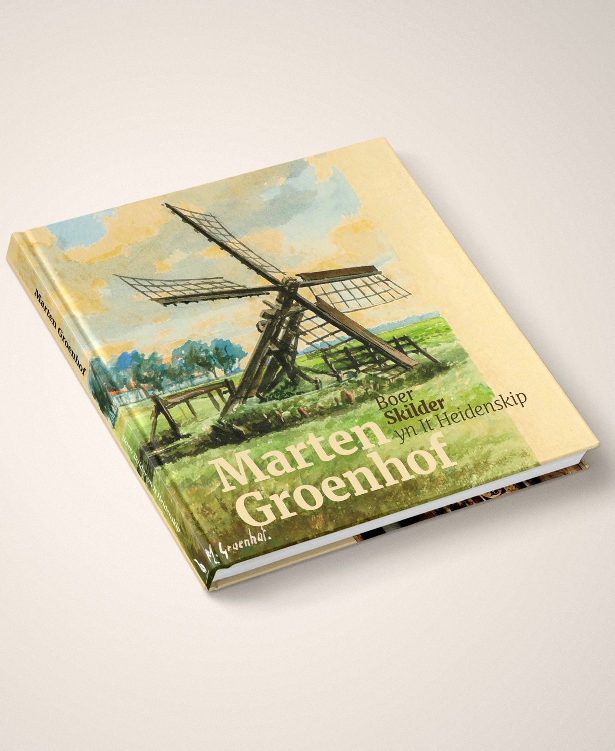 Marten Groenhof, boer/skilder yn It Heidenskip