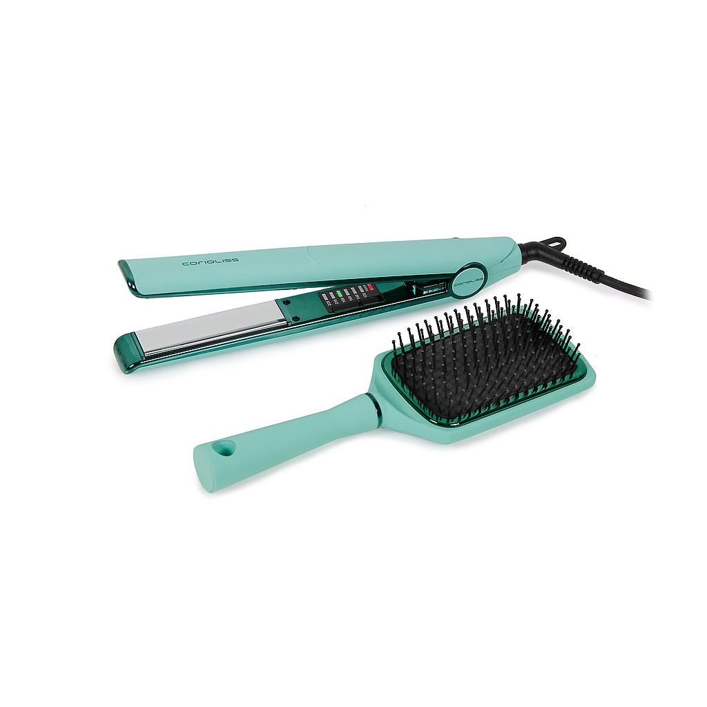 PLANCHA C1 GREEN MINT COLLECTION + CEPILLO PALA KIT CORIOLISS