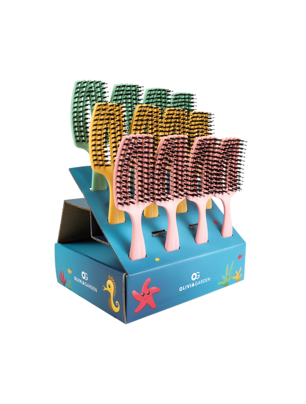 EXPOSITOR FINGERBRUSH CARE MINI KIDS - OLIVIA GARDEN 12PCS