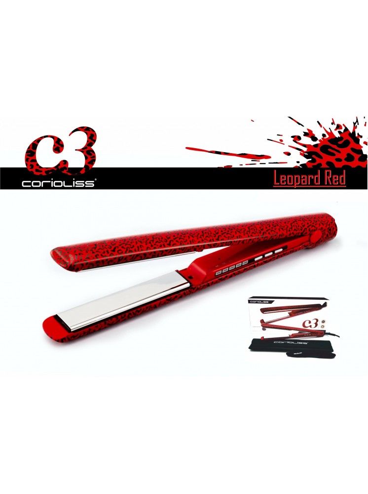 CORIOLISS C3 ULTIMATE TITANIUM STYLING IRON - Red Leopard