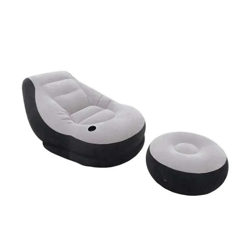 Inflatable Seat with Ottoman Set & Electric Pump