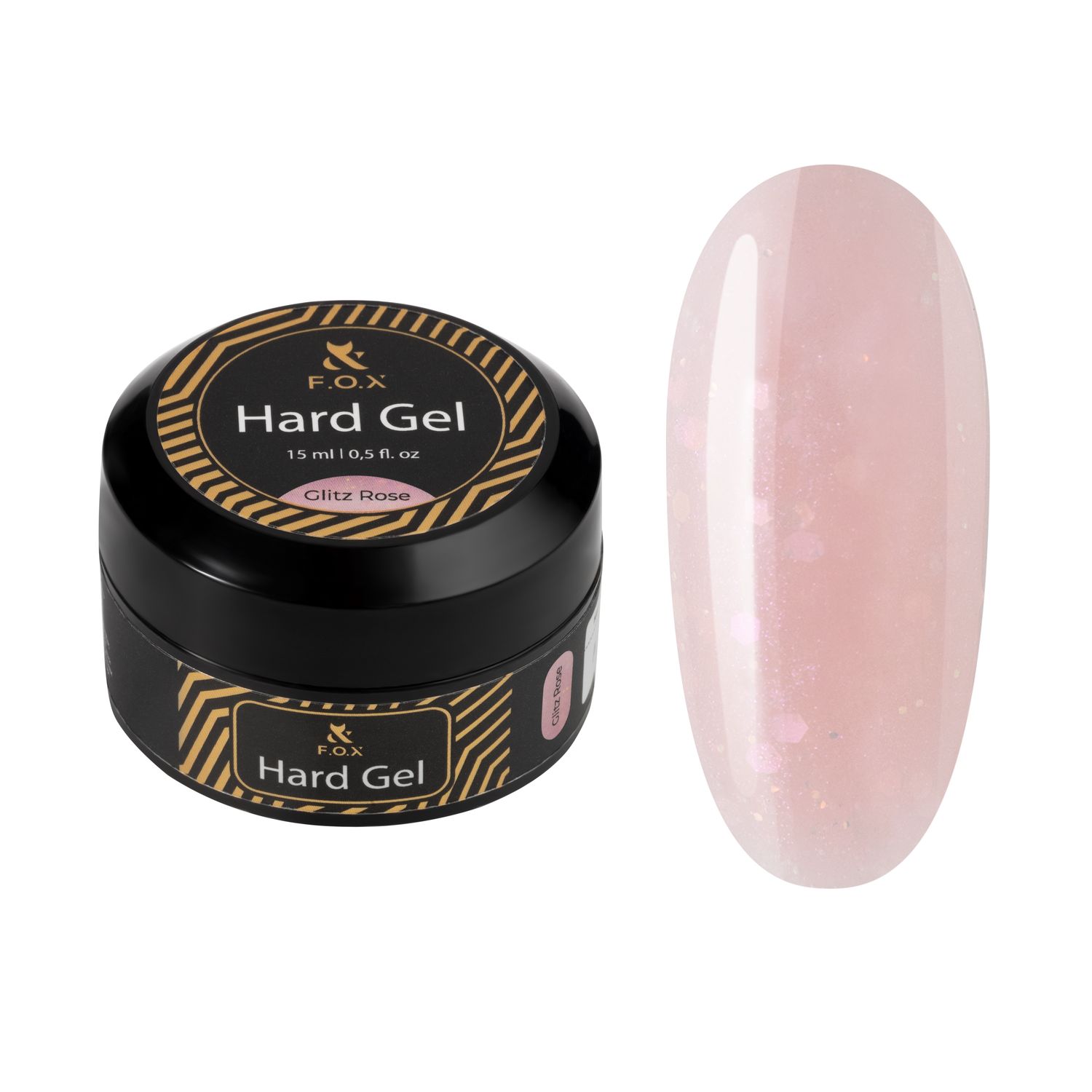 Fox hard gel Glitz Rose